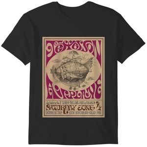 Jefferson Airplane Retro Poster Classic Tshirt